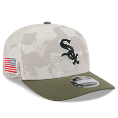 Light Beige/Olive Chicago White Sox New Era 2025 Armed Forces Day 9SEVENTY Stretch-Snap Hat