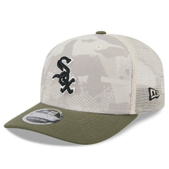 Light Beige/Olive Chicago White Sox New Era 2025 Armed Forces Day 9SEVENTY Stretch-Snap Hat