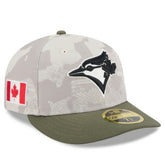 Light Beige/Olive Toronto Blue Jays New Era 2025 Armed Forces Day Low Profile 59FIFTY Fitted Hat