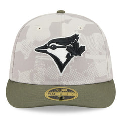 Light Beige/Olive Toronto Blue Jays New Era 2025 Armed Forces Day Low Profile 59FIFTY Fitted Hat