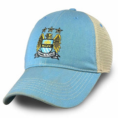 Manchester City 1863FC Retro Tea Washed Vintage Trucker Adjustable Hat