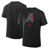 Black Arizona Diamondbacks Fanatics Clubhouse Legacy Side Swipe T-Shirt