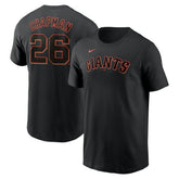 Black Matt Chapman San Francisco Giants Nike Fuse Name & Number T-Shirt