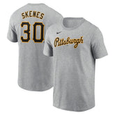 Heather Gray Paul Skenes Pittsburgh Pirates Nike Fuse Name & Number T-Shirt