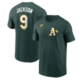 Green Reggie Jackson Athletics Nike Fuse Name & Number T-Shirt
