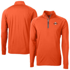 Orange San Francisco Giants Cutter & Buck Adapt Eco Knit Stretch Recycled Quarter-Zip Pullover Top