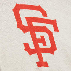 Cream San Francisco Giants Mitchell & Ness Retro Pullover Sweater