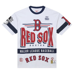 White Boston Red Sox Mitchell & Ness Cooperstown Collection Team Origins Premium T-Shirt