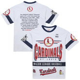 White St. Louis Cardinals Mitchell & Ness Cooperstown Collection Team Origins Premium T-Shirt