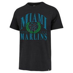 Black Miami Marlins '47 Pitchout Franklin T-Shirt