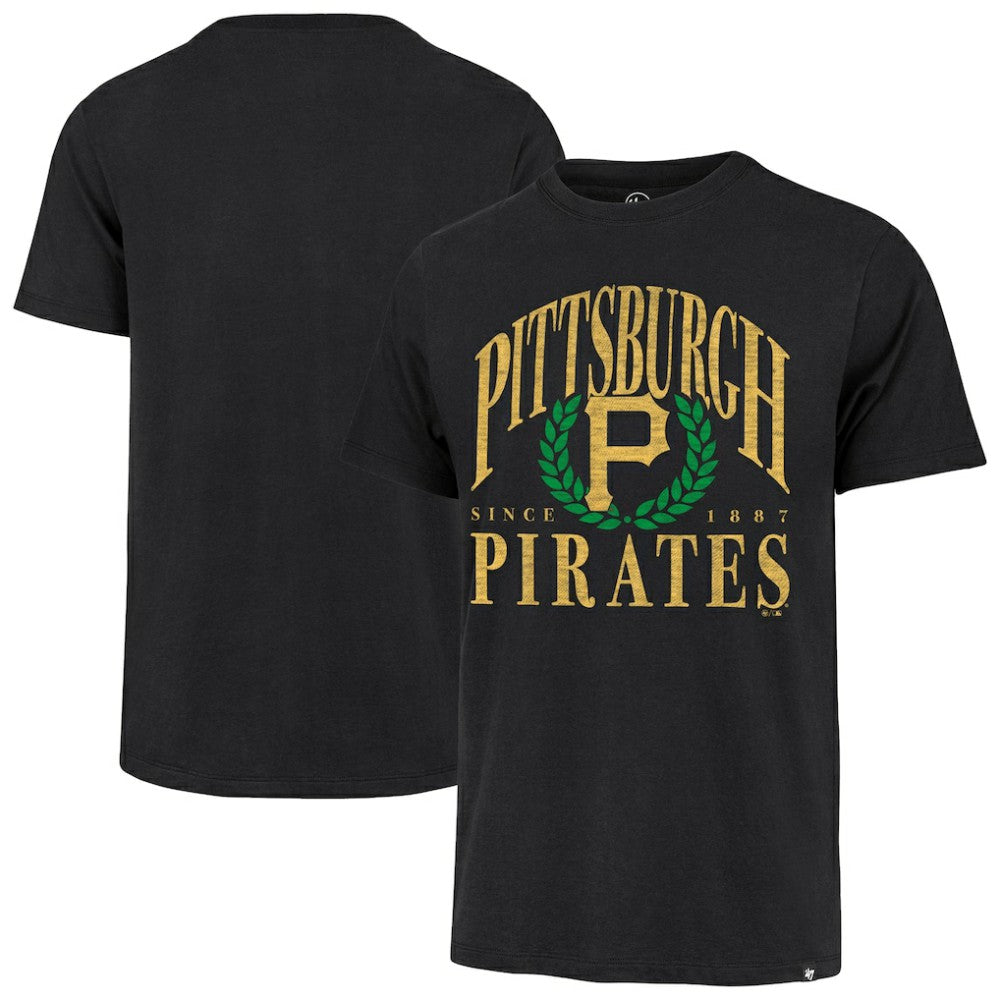 Black Pittsburgh Pirates '47 Pitchout Franklin T-Shirt