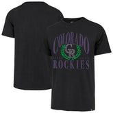 Black Colorado Rockies '47 Pitchout Franklin T-Shirt