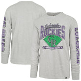 Gray Colorado Rockies '47 Fair Ball Franklin Long Sleeve T-Shirt