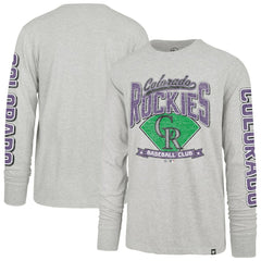 Gray Colorado Rockies '47 Fair Ball Franklin Long Sleeve T-Shirt