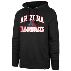 Black Arizona Diamondbacks '47 Velocity Headline Pullover Hoodie
