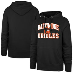 Black Baltimore Orioles '47 Velocity Headline Pullover Hoodie