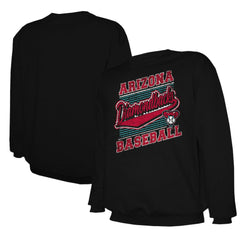 Black Arizona Diamondbacks Stitches Lightweight Crew Sweatshirt