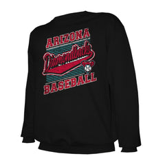 Black Arizona Diamondbacks Stitches Lightweight Crew Sweatshirt