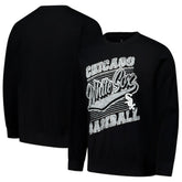 Black Chicago White Sox Stitches Lightweight Crew Sweatshirt