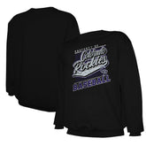 Black Colorado Rockies Stitches Lightweight Crew Sweatshirt