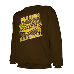 Brown San Diego Padres Stitches Lightweight Crew Sweatshirt