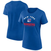 NHL New York Rangers Logo Athletic Women's Unrivaled T-Shirt