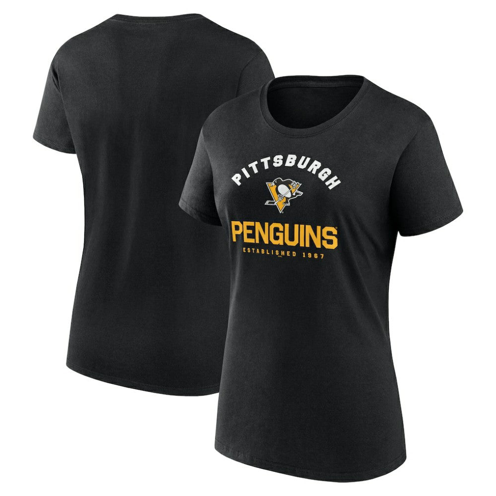 NHL Pittsburgh Penguins Logo Athletic Women's Unrivaled T-Shirt