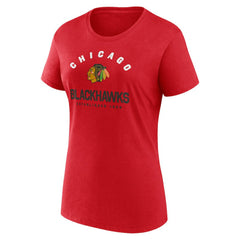 NHL Chicago Blackhawks Logo Athletic Women's Unrivaled T-Shirt