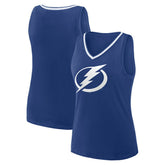 NHL Tampa Bay Lightning Logo Athletic Women's Stellar Win V-Neck Tank Top