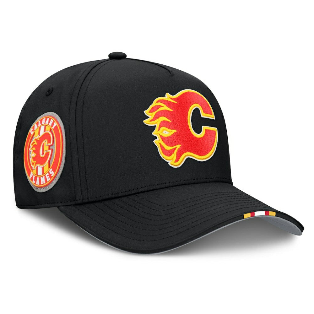 NHL Calgary Flames Fanatics 2025 NHL Draft Authentic Pro On-Stage Podium A-Frame Adjustable Hat