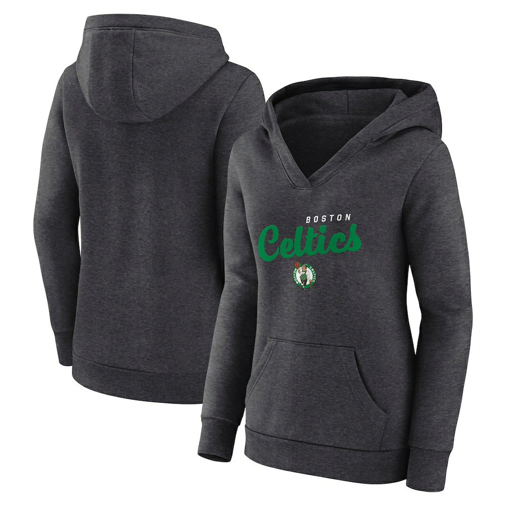 Boston Celtics Logo Athletic Women's Triumphant V-Neck Pullover Hoodie