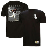 Black Frank Thomas Chicago White Sox Mitchell & Ness Legends Collection Vintage Logo T-Shirt