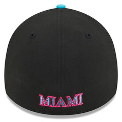 Black/Pink Miami Marlins New Era 2025 City Connect 39THIRTY Flex Hat