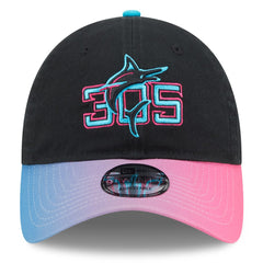 Black/Pink Miami Marlins New Era 2025 City Connect 9TWENTY Adjustable Hat