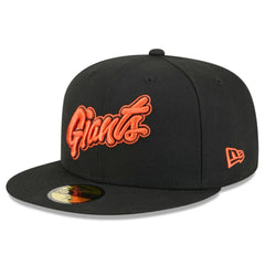 Black San Francisco Giants New Era 2025 City Connect Wordmark 59FIFTY Fitted Hat