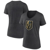 NHL Vegas Golden Knights Women's Primary Logo V-Neck T-Shirt