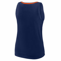 Navy Houston Astros Logo Athletic Women's Stellar Win V-Neck Tank Top