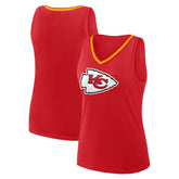 Logo Athletic Women's Stellar Win V-Neck Tank Top - Kansas City Chiefs Tops