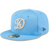 Light Blue Los Angeles Dodgers New Era City Connect Batting Practice 59FIFTY Fitted Hat