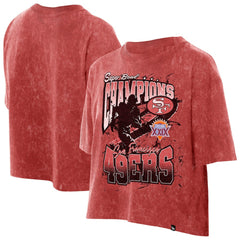 Women's Cropped Boxy Sport Classics Mineral Wash T-Shirt - San Francisco 49ers T-shirts