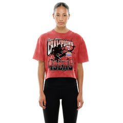 Women's Cropped Boxy Sport Classics Mineral Wash T-Shirt - San Francisco 49ers T-shirts