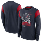 Rewind Playback Helmet Long Sleeve T-Shirt - Houston Texans T-shirts