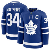 NHL Auston Matthews Toronto Maple Leafs Fanatics Captain Patch Home Premium Jersey