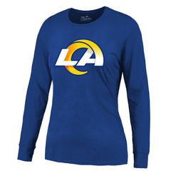 Puka Nacua Majestic Threads Women's Player Name & Number Long Sleeve T-Shirt - Los Angeles Rams T-shirts