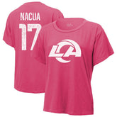 Puka Nacua Majestic Threads Women's Name & Number T-Shirt - Los Angeles Rams T-shirts