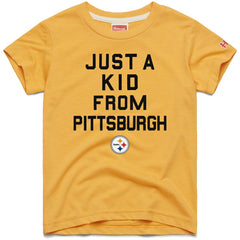 Homage Youth Just a Kid Tri-Blend T-Shirt - Pittsburgh Steelers T-shirts