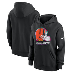 Women's 2024 NFL Crucial Catch Club Pullover Hoodie - Cleveland Browns Hoodies