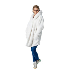 The Best Lounger in the World By Jill Martin Chicago Bulls Unisex Cream Oversized Open-Front Hoodie Sweater on sale