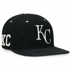 Black Kansas City Royals Nike Pro Corduroy Structured Snapback Hat