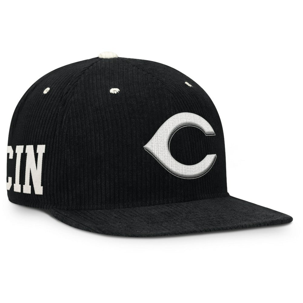 Black Cincinnati Reds Nike Pro Corduroy Structured Snapback Hat